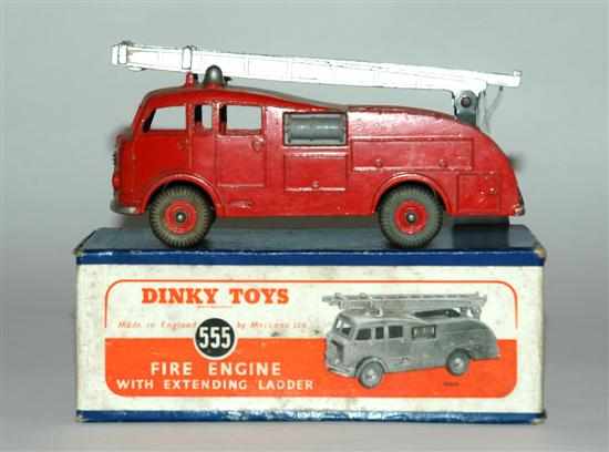 Appraisal: Dinky Fire Engine red body and Supertoy hubs silver ladder