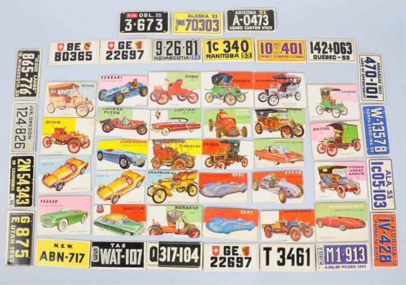 Appraisal: Lot of Topps Car License Plate Cards Circa s Condition