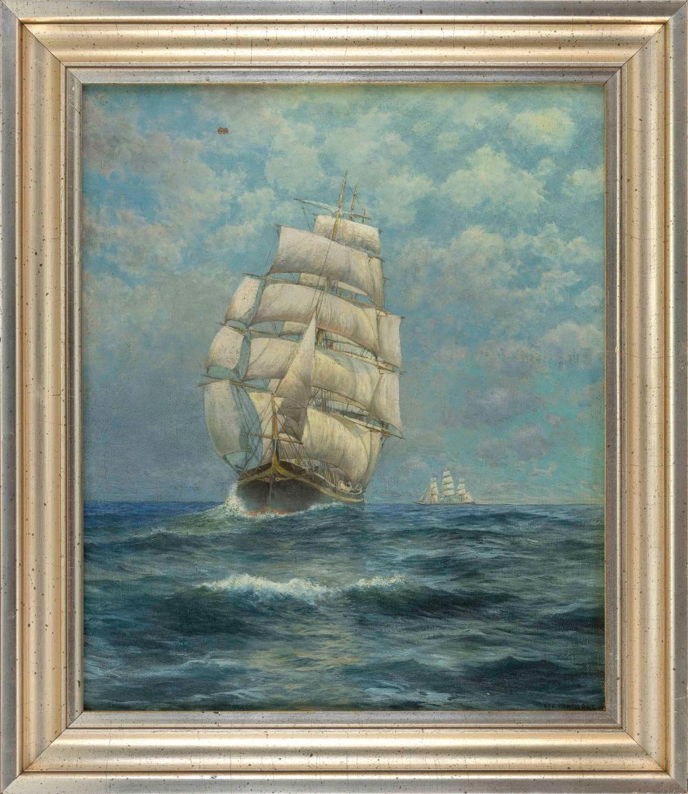 Appraisal: GEORGE HOWELL GAY NEW YORK WISCONSIN - CLIPPER SHIP BEFORE