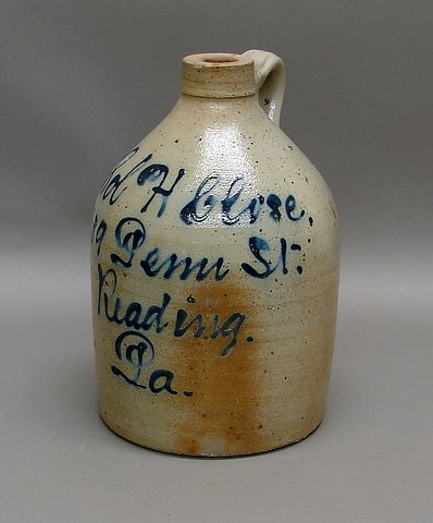 Appraisal: Inscribed in cobalt blue script Sol H Close Penn St