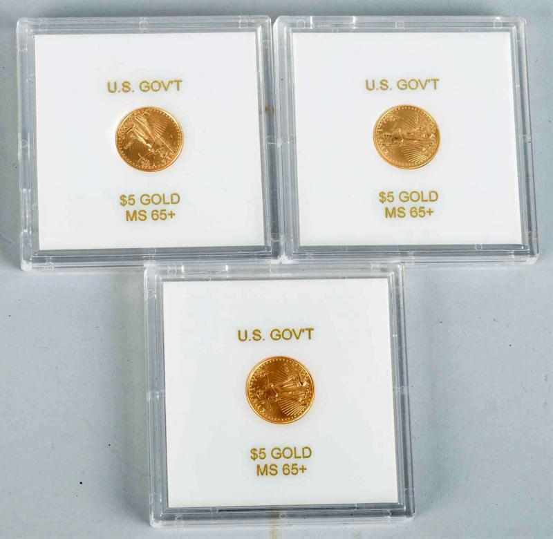 Appraisal: Lot of -Ounce Gold Pieces Description MS-