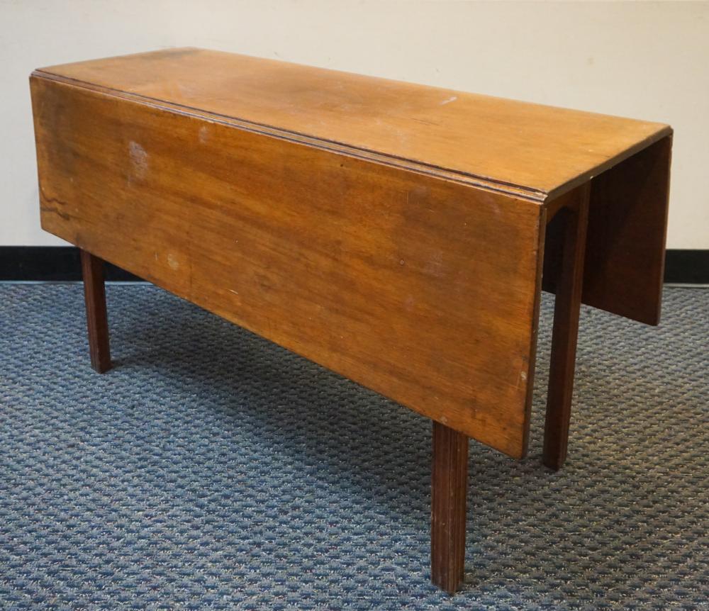 Appraisal: CHIPPENDALE STYLE MAHOGANY DROP-LEAF TABLE WHEN CLOSED X X IN