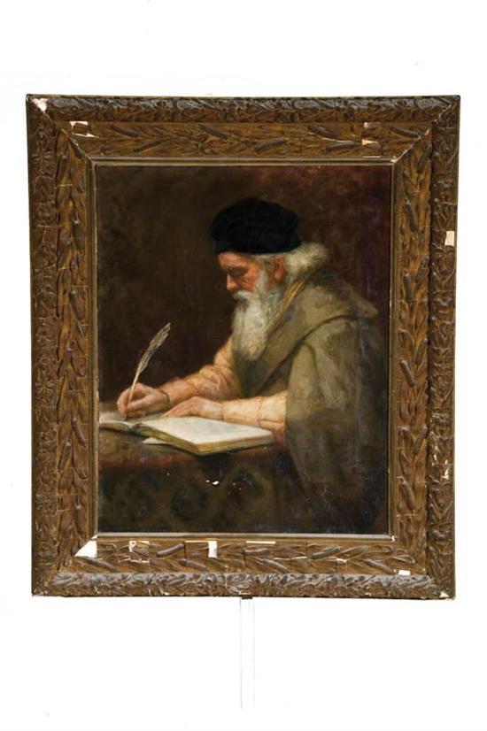 Appraisal: PORTRAIT OF A SCHOLAR BY F NORTON ROBINSON CONNECTICUT LATE