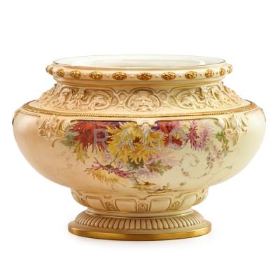 Appraisal: ROYAL WORCESTER PORCELAIN PLANTER Condition Report