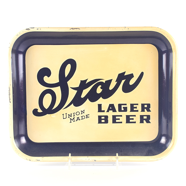 Appraisal: Star Lager Beer s Serving TrayReference n aBrewery Star Brewing