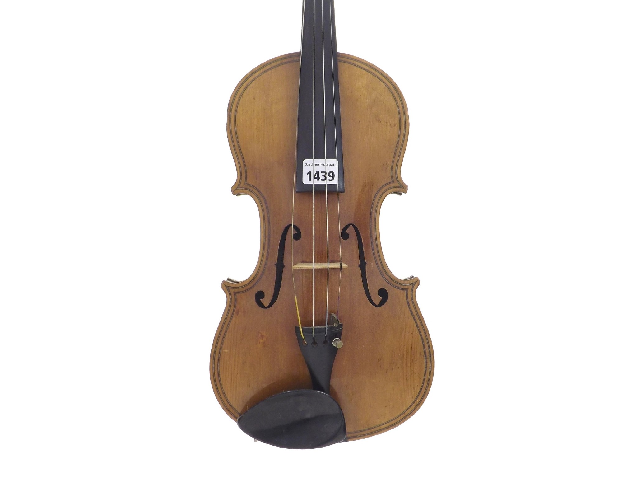 Appraisal: German Maggini copy double purfled violin cm