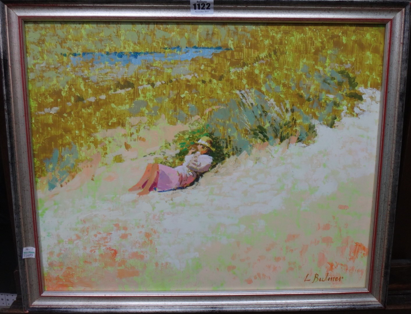 Appraisal: Lionel Bulmer - Sitting in the Dunes oil on board