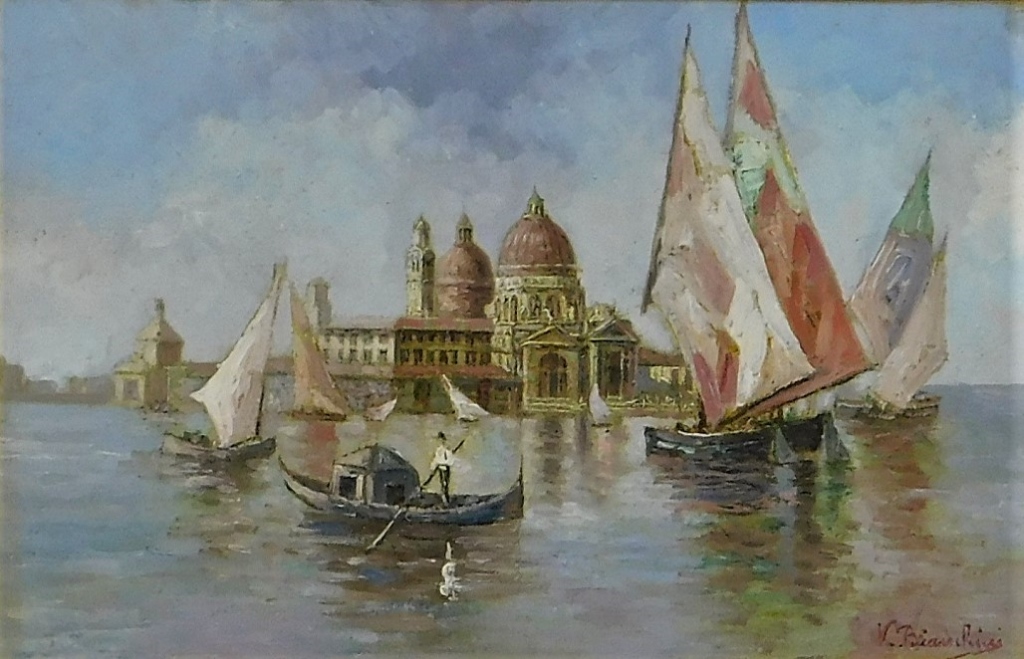 Appraisal: VICTORIO BIANCHINI IMPRESSIONIST VENETIAN PAINTING Italy - Depicting an Italian