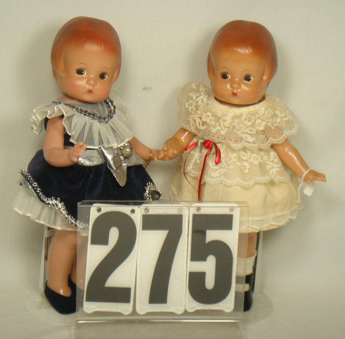 Appraisal: Two repro Patsy Dolls reproduction patsy dolls two inches tall