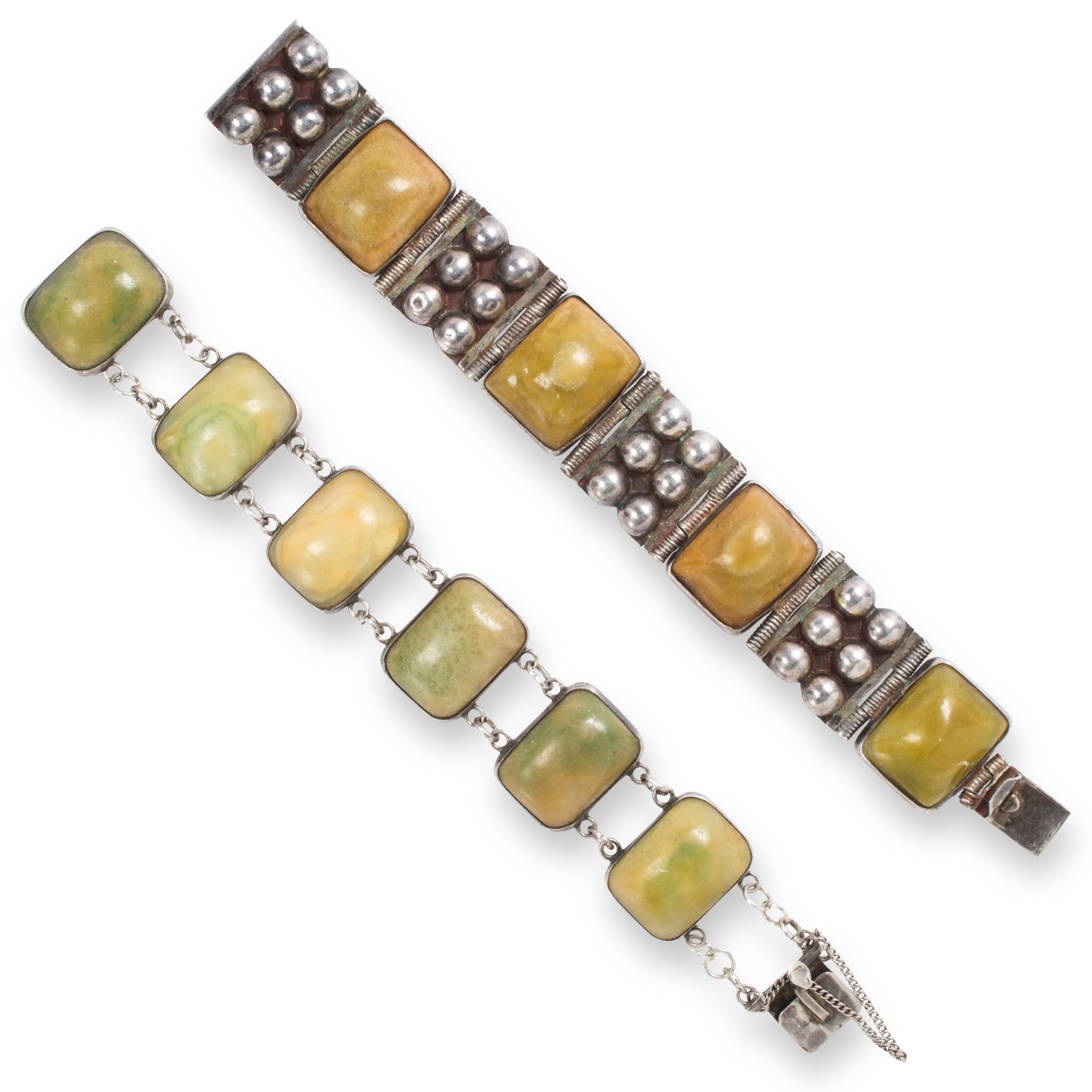 Appraisal: A GROUP OF HARDSTONE BRACELETS A group of hardstone bracelets