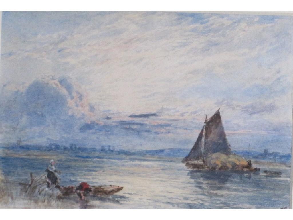 Appraisal: MYLES BIRKET FOSTER - Near a river Estuarysigned with monogram'B