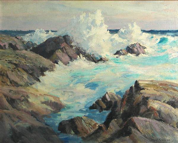 Appraisal: Paul Connor American - Crashing waves signed 'Paul Connor' lower