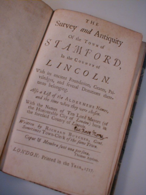 Appraisal: A survey and antiquity of the town of Stamford in