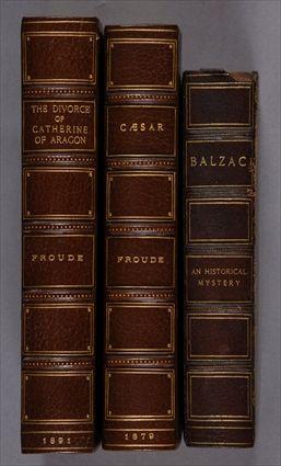 Appraisal: ASSORTED LEATHER BINDINGS - FIFTEEN VOLUMES Froude James A -