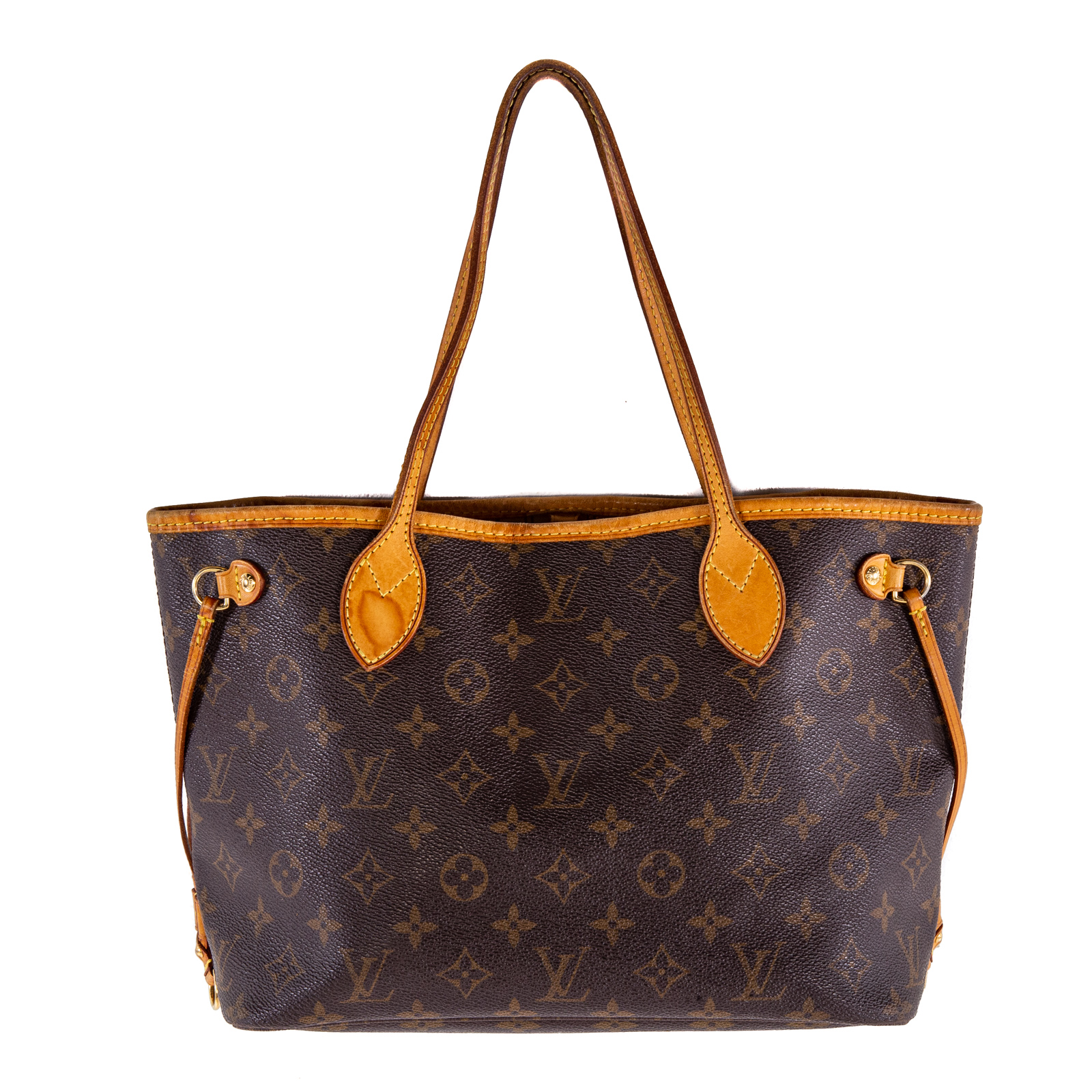 Appraisal: A LOUIS VUITTON MONOGRAM NEVERFULL PM A brown and tan