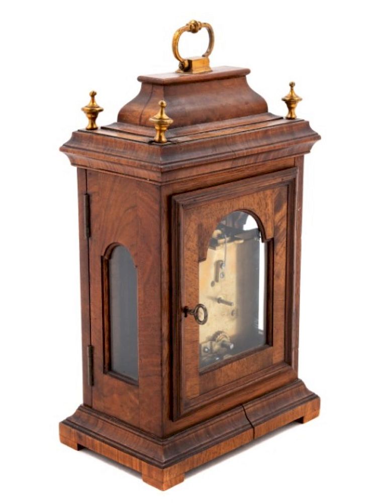 Appraisal: A French Mahogany Cased Mantel Clock FIRST HAL A French