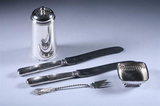 Appraisal: COLLECTION OF TIFFANY STERLING SILVER AND SILVER PLATE Sterling including