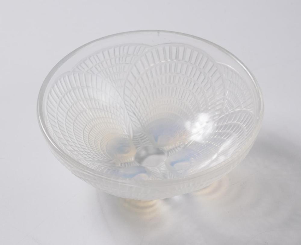 Appraisal: RENE LALIQUE COQUILLES COUPE OPALESCENT GLASS BOWL circular form of