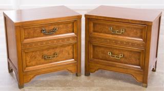 Appraisal: Henry Link Mandarin Nightstands Pair Pair of Henry Link Mandarin