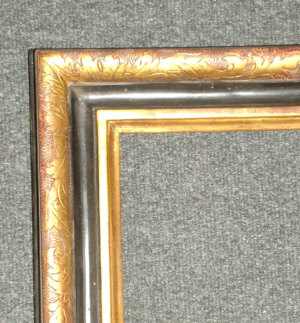 Appraisal: An th Century English Style Parcel-Gilt Frame with plain moulded