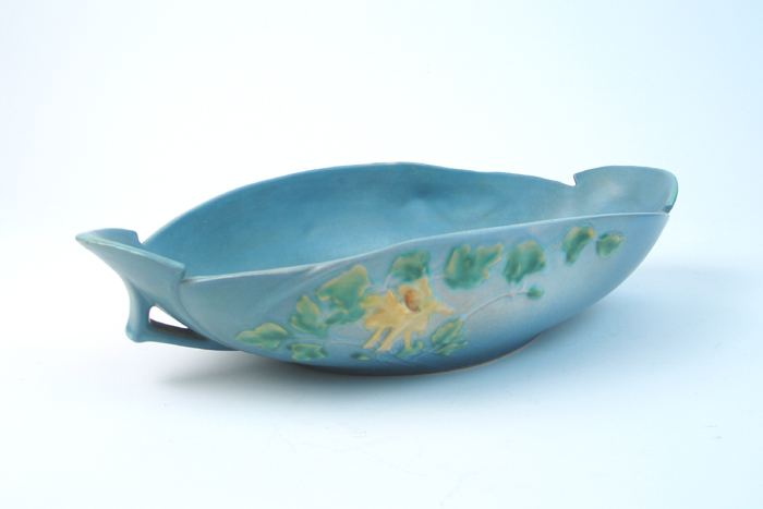 Appraisal: AN AMERICAN ROSEVILLE ART POTTERY CENTER BOWL in the Columbine