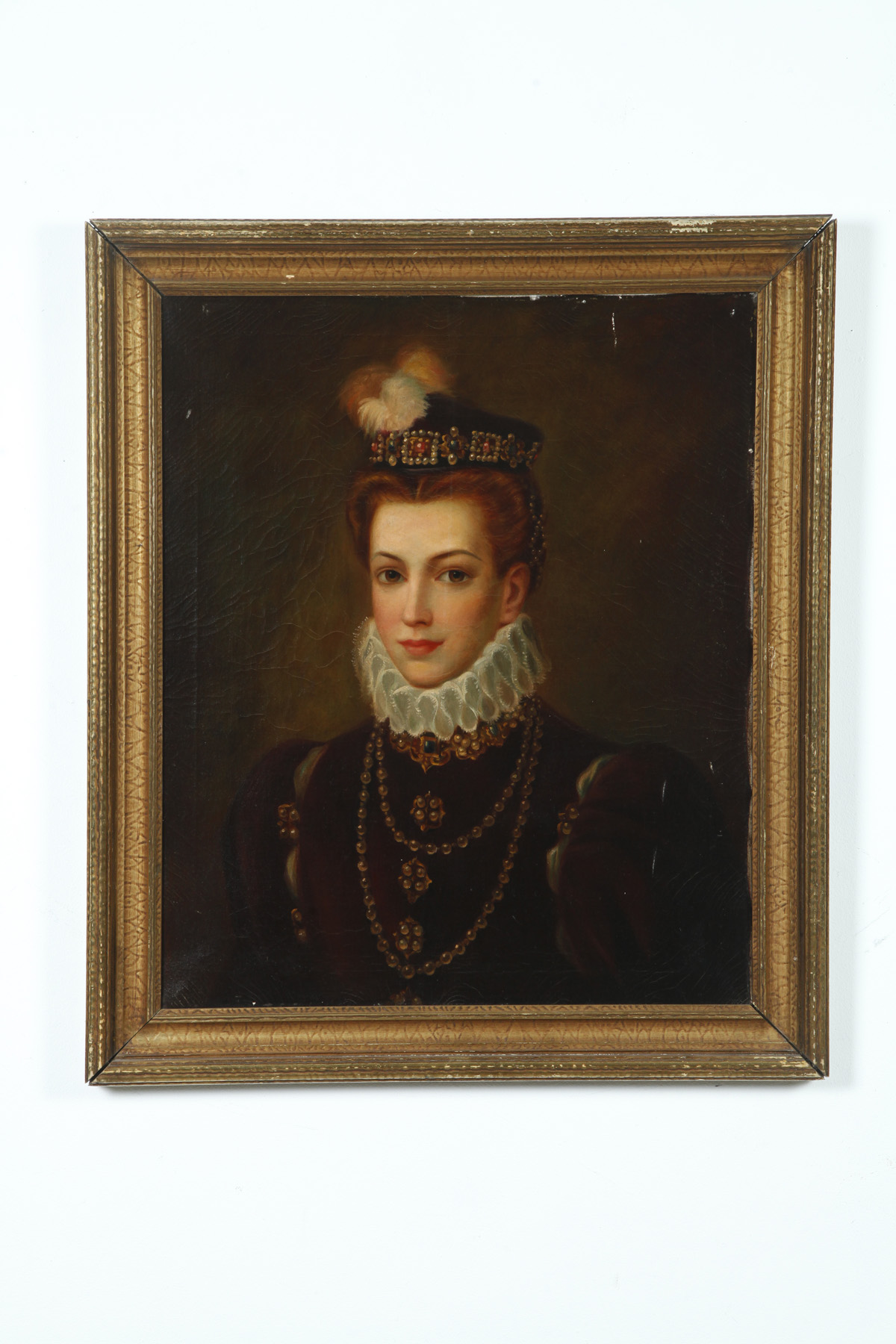 Appraisal: PORTRAIT OF A WOMAN AMERICAN OR EUROPEAN SCHOOL ST HALF-