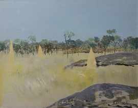 Appraisal: Ray Crooke born Ant Hills Cape York oil on canvas