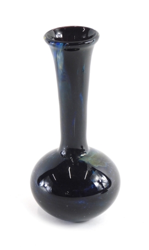 Appraisal: A Denis style Phoenician glass vase in swirl blue and