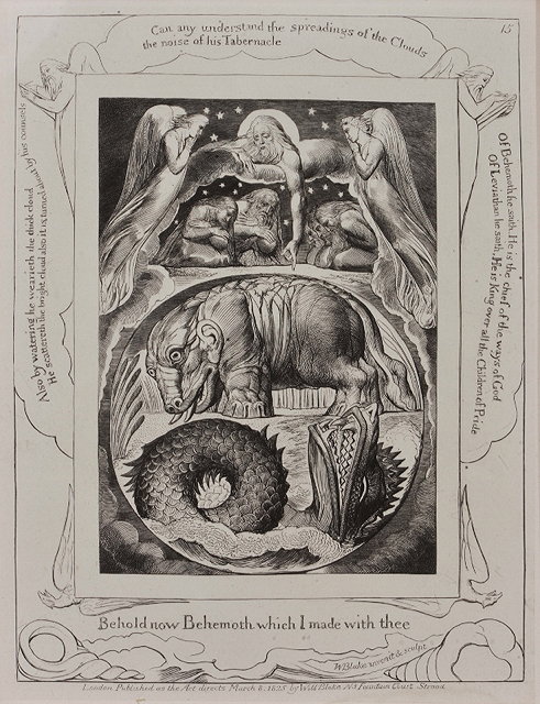 Appraisal: WILLIAM BLAKEIllustration from Job plate XV etching published by John