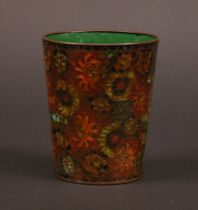 Appraisal: Cloisonne Tumbler Originally from a set of six silver wire