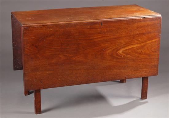 Appraisal: CHIPPENDALE DROP-LEAF TABLE Probably American late th century mahogany and