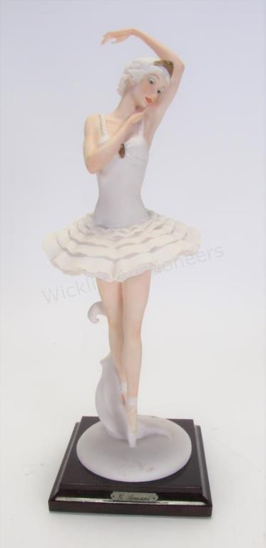 Appraisal: Giuseppe Armani Ballerina Figure resin figure depicting ballerina in white