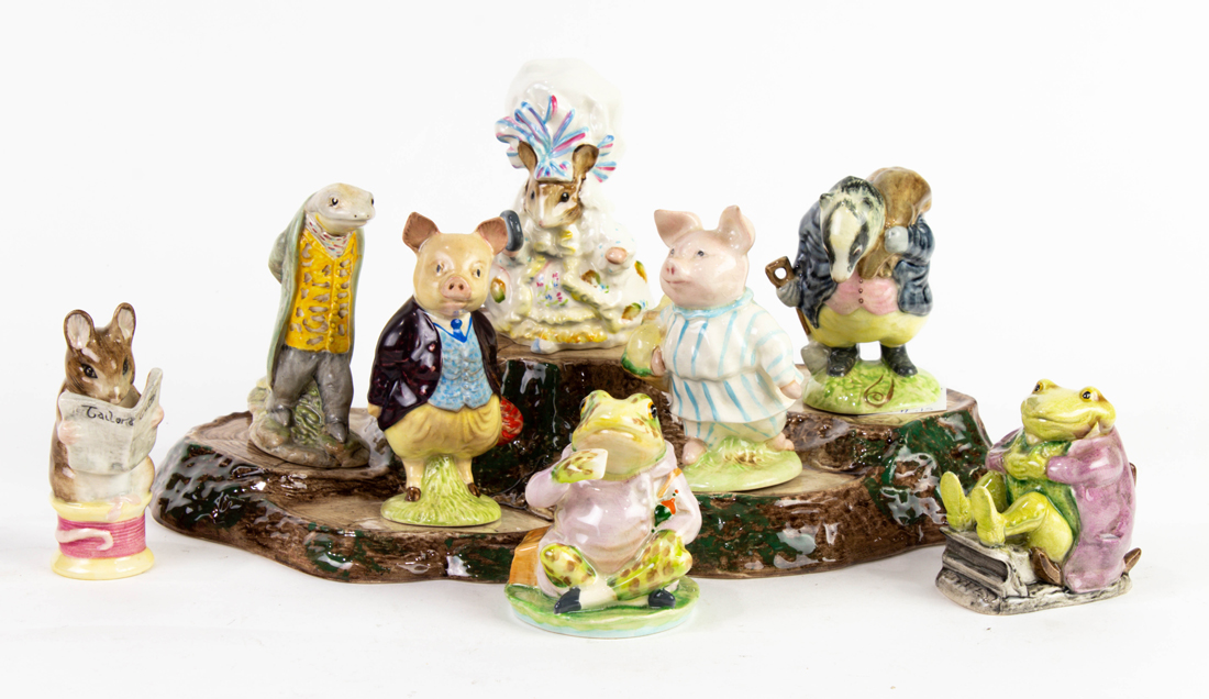 Appraisal: Lot of Beswick Beatrix Potter's ceramic animals and a tree