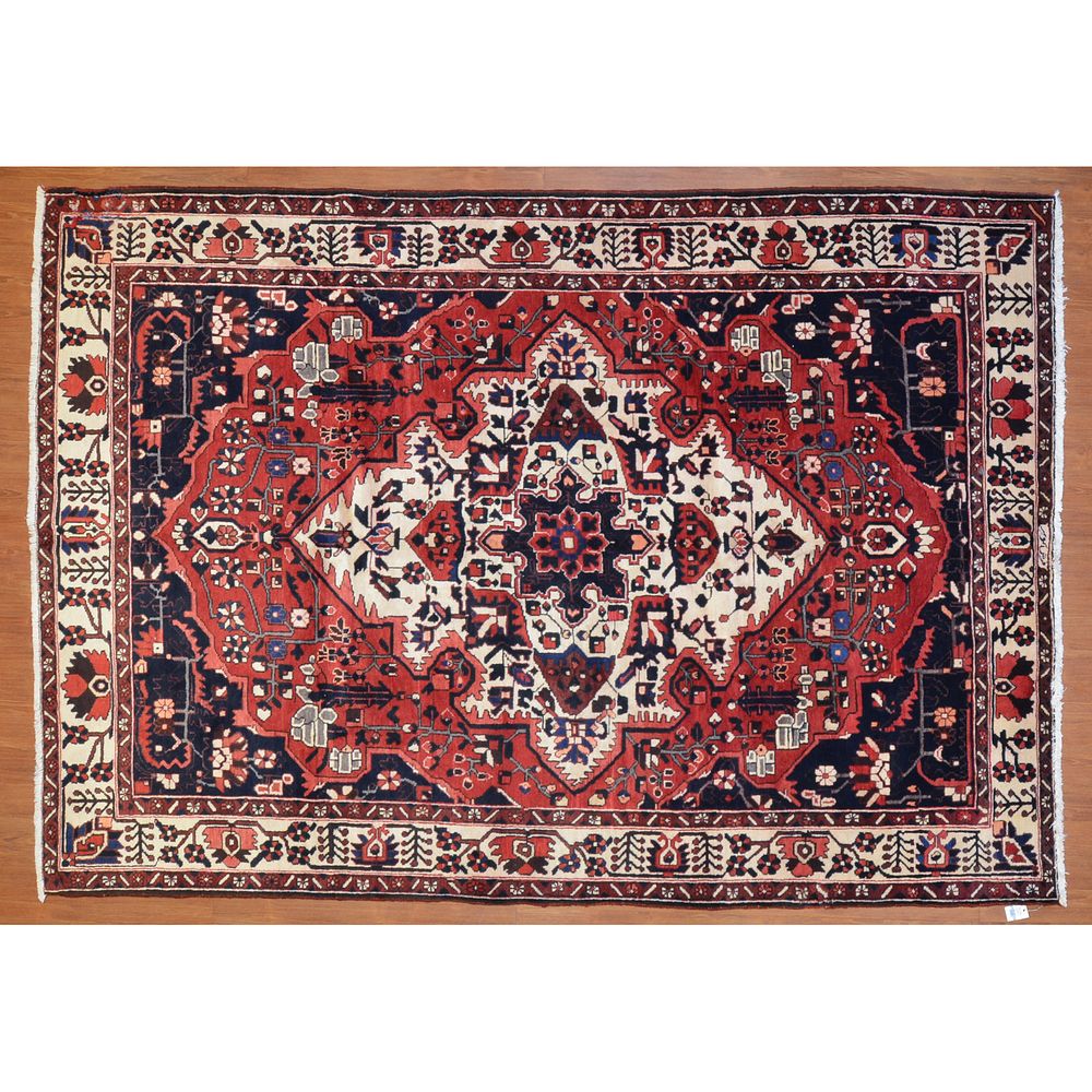 Appraisal: Bahktiari Rug Persia x Fourth quarter- th century hand-knotted wool