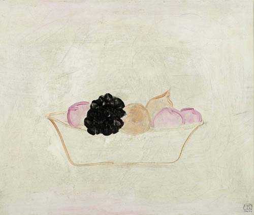 Appraisal: CHANG YU SANYU Sichuan Bowl of Fruits Oil on canvas