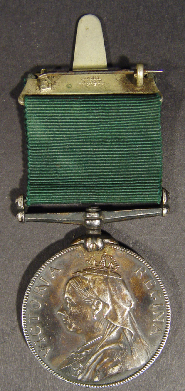 Appraisal: Military Long Service In The Volunteer Force Medal inscribed PTE