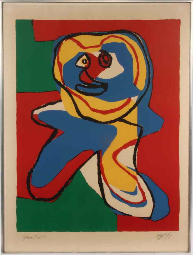 Appraisal: SERIGRAPH - 'Child' by Karel Appel Dutch - pencil signed