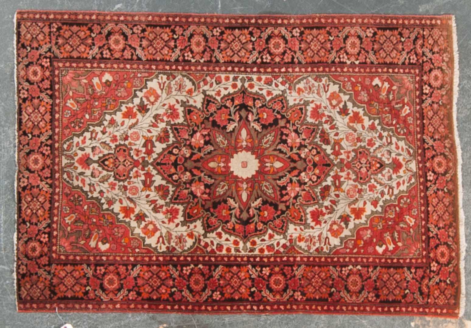 Appraisal: Antique Feraghan Sarouk rug approx x Persia circa