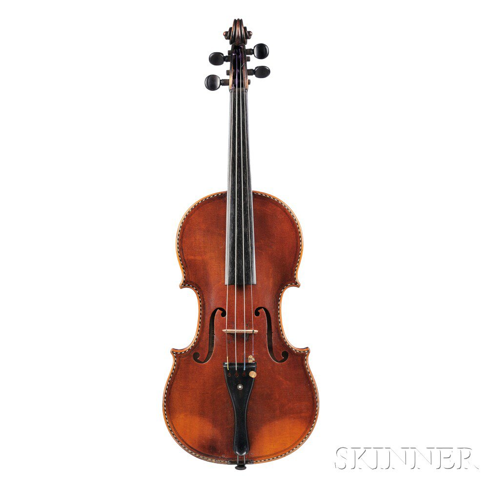 Appraisal: French Violin Possibly Charotte-Millot Mirecourt labeled CHAROTTE-MILLOT MIRECOURT length of