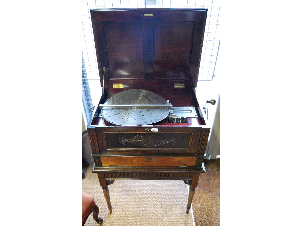 Appraisal: A late th century Swiss 'Stella' patented music box no