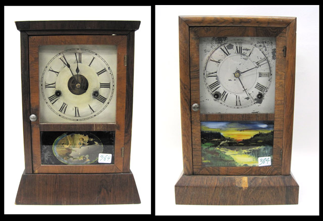 Appraisal: TWO AMERICAN NINETEENTH CENTURY COTTAGE CLOCKS both by Seth Thomas