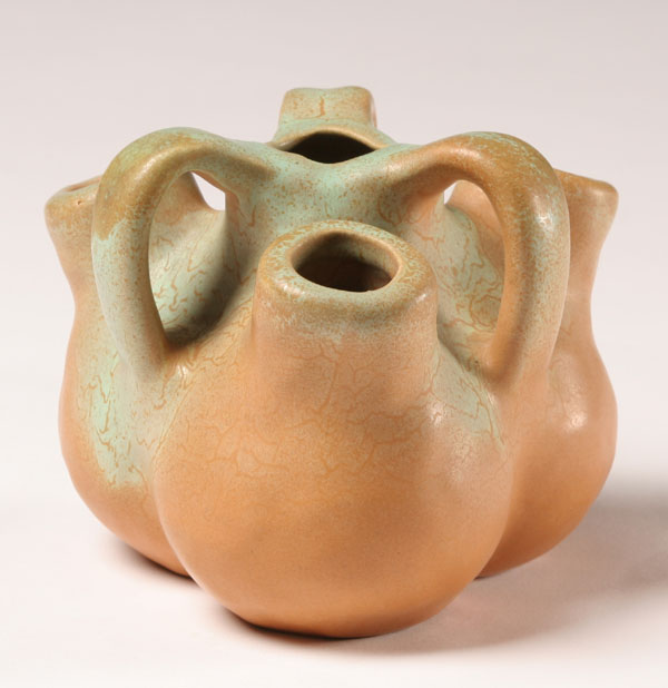 Appraisal: Muncie art pottery Spanish Line 'aorta' vase designed by Reuben