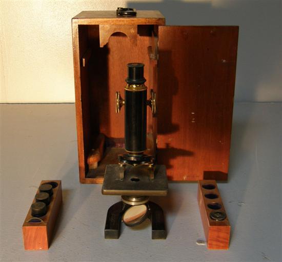 Appraisal: Early twentieth century Standley Belcher Mason Ltd brass microscope in