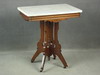 Appraisal: LAMP TABLE - VICTORIAN MARBLE TOP LAMP TABLE SHAPED RECTANGULAR