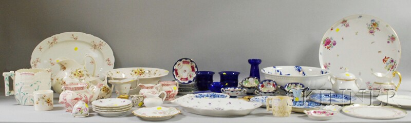 Appraisal: Large Lot of Decorated English and Continental Hand-painted and Decorated