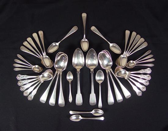 Appraisal: Group of Sterling Flatware Including six Palmer Batchelder tablespoons two