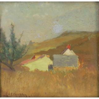 Appraisal: John Francis Murphy American - Grain Field Oil on Wood