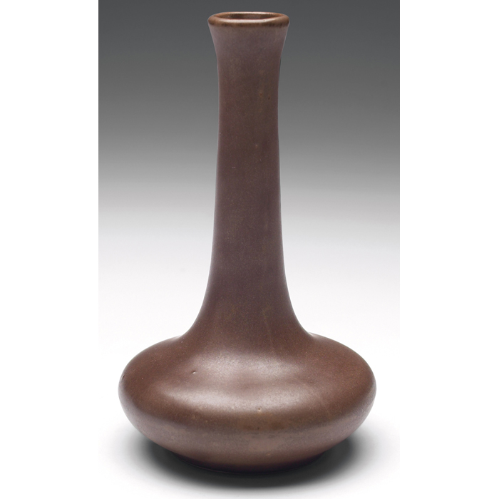 Appraisal: Grand Feu Pottery Brauckman Art Pottery vase brown matte glaze