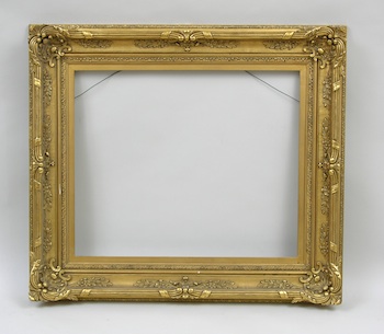 Appraisal: An American Impressionist Picture Frame A wide finished corner picture