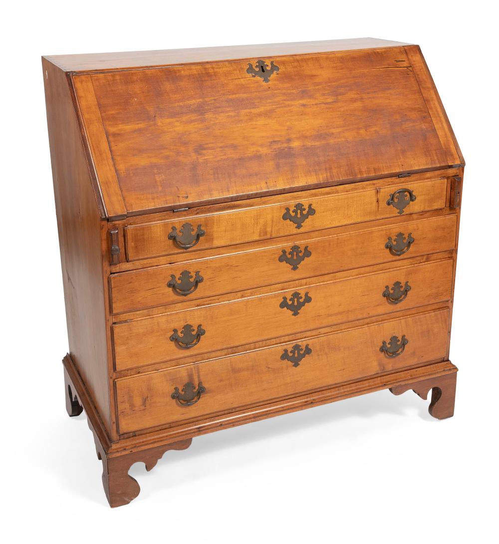 Appraisal: CHIPPENDALE SLANT-LID DESK EARLY TH CENTURY HEIGHT WIDTH DEPTH CHIPPENDALE